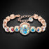 Bracelet "Sofija II (Aurora Borealis)" with Swarovski™ crystals